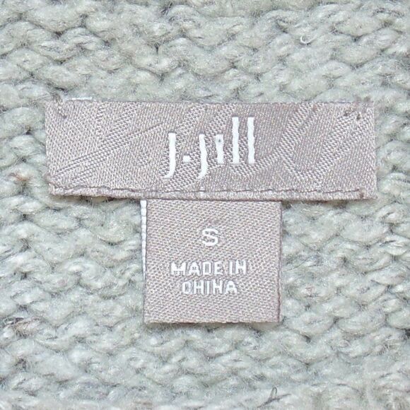 J.JILL Sweater/Knit Tunic, S, Gray Mini, Cable knit, Long sleeve, Chunky knit - Picture 10 of 12